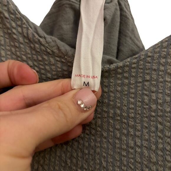 Amadi Women’s Grey Boho Hippie Tiered Flowy Minimalist Lagenlook Maxi Dress Med - Picture 11 of 13